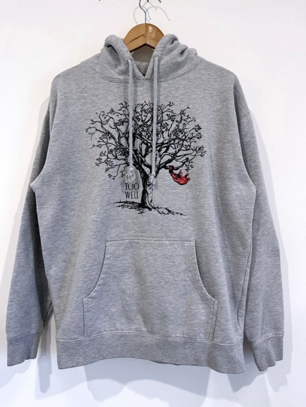 Taylor Swift All Too Well Red Taylors Version Tree Scarf Grey Hoodie Large